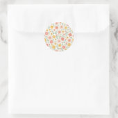 Sticker Rond motif vintage (Sac)