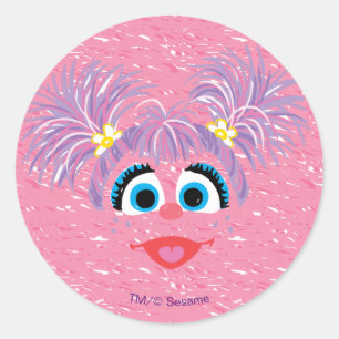 Sticker Rond Motif visage fourrure d'Abby Cadabby