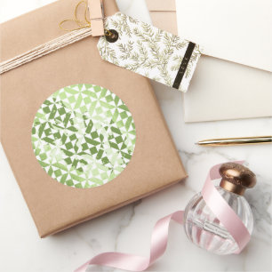 Sticker Rond Motifs d'aquarelle 3