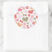 Sticker Rond Motifs de la fête des mères (Sac)