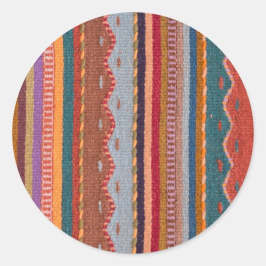 Sticker Rond Motifs de tapis (Devant)