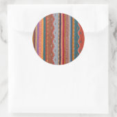 Sticker Rond Motifs de tapis (Sac)