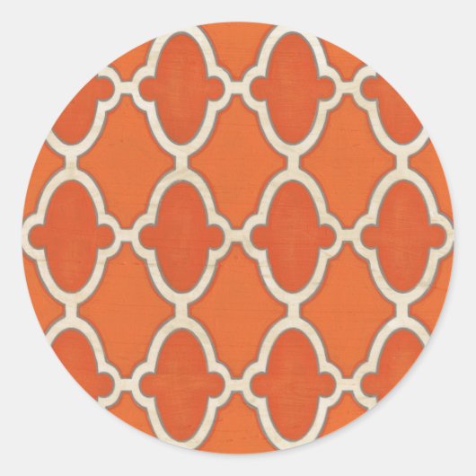 Sticker Rond Motifs du marché III (Devant)