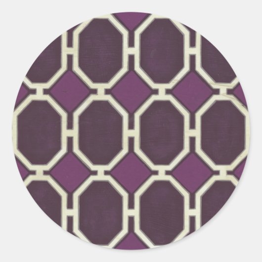 Sticker Rond Motifs du marché VIII (Devant)