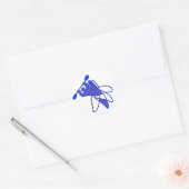 Sticker Rond Motions kayak Cartwheel (Enveloppe)