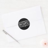 Sticker Rond Motivation de la construction du corps - CONQUER (Enveloppe)