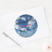 Sticker Rond Motivation de perte de poids - Soyez mince! (Enveloppe)