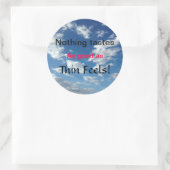 Sticker Rond Motivation de perte de poids - Soyez mince! (Sac)