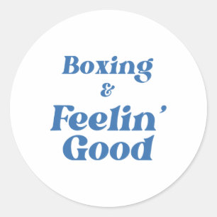 Sticker Rond Motivation d'entraînement de boxe Fitness Sentimen