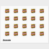 Sticker Rond Motivation Design (Feuille)