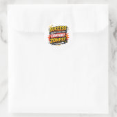 Sticker Rond Motivation Design (Sac)
