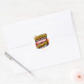 Sticker Rond Motivation Design (Enveloppe)