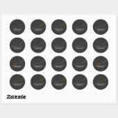 Sticker Rond Motivation Discipline (Feuille)