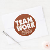 Sticker Rond Motivation du travail d'équipe (Enveloppe)