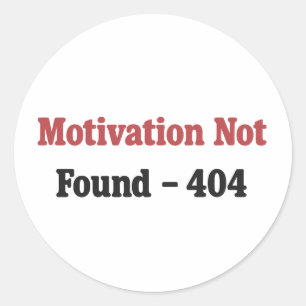 Sticker Rond Motivation introuvable - Programmer Humour Design