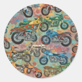 Sticker Rond Moto (Devant)