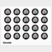 Sticker Rond Moto 3D classique (Feuille)