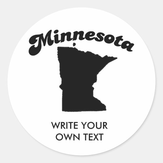 STICKER ROND MOTO DE L'ÉTAT DU MINNESOTA T-SHIRT (Devant)