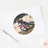 Sticker Rond Motocross (Enveloppe)