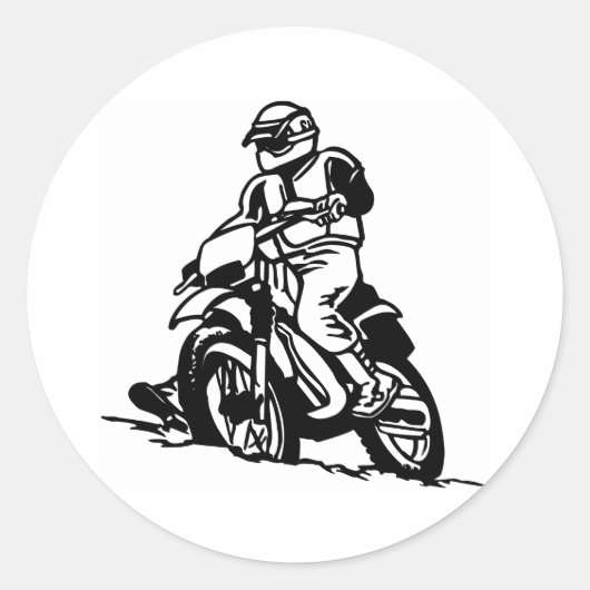 Sticker Rond Motocross (Devant)