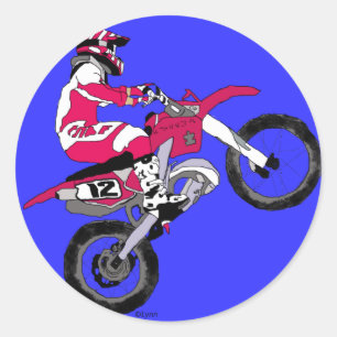 Sticker Rond Motocross 300