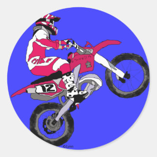 Sticker Rond Motocross 300