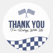 Sticker Rond Motocross Dirt Bike Boys Anniversaire (Devant)