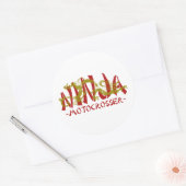 Sticker Rond Motocross Dragon Ninja (Enveloppe)