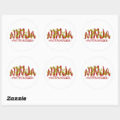 Sticker Rond Motocross Dragon Ninja (Feuille)