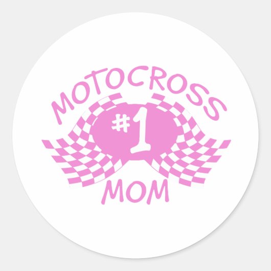 Sticker Rond Motocross Maman (Devant)