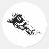 Sticker Rond Motocross Rider (Devant)