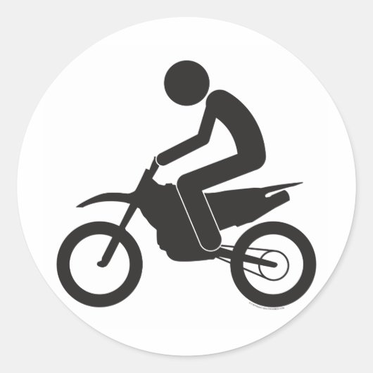 Sticker Rond Motocross-T (Devant)