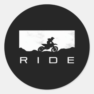 Sticker Rond Motocross VTT Vêtements Motocross Vélo Dirt