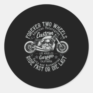 Sticker Rond Motocycles Bobber