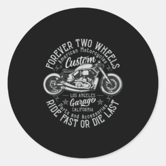 Sticker Rond Motocycles Bobber