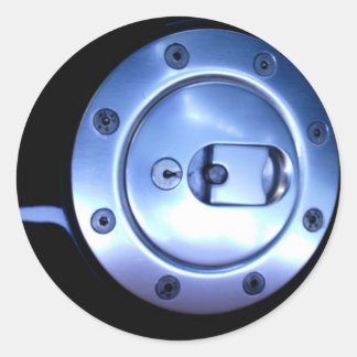 Sticker Rond Motocycles Motorcycle Black Silver Casquette Photo