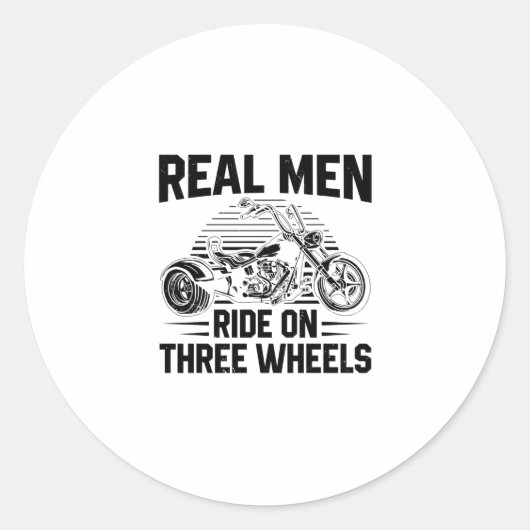 Sticker Rond Motocyclette Trike | Trikes Triker Motorcycles Cad (Devant)