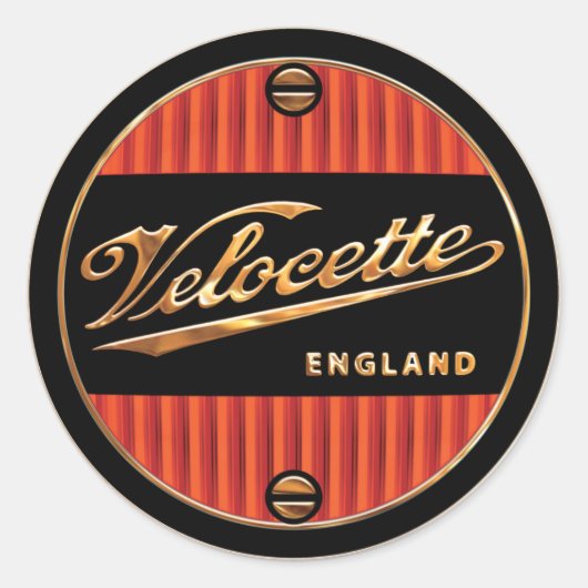 Sticker Rond motocyclettes velocette (Devant)