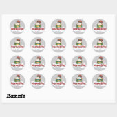 Sticker Rond Motoneige (Feuille)