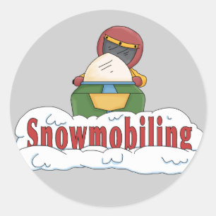 Sticker Rond Motoneige