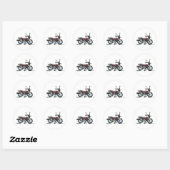 Sticker Rond Motorcycle (Feuille)