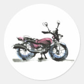 Sticker Rond Motorcycle (Devant)