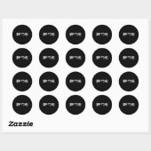 Sticker Rond Motorcycle (Feuille)