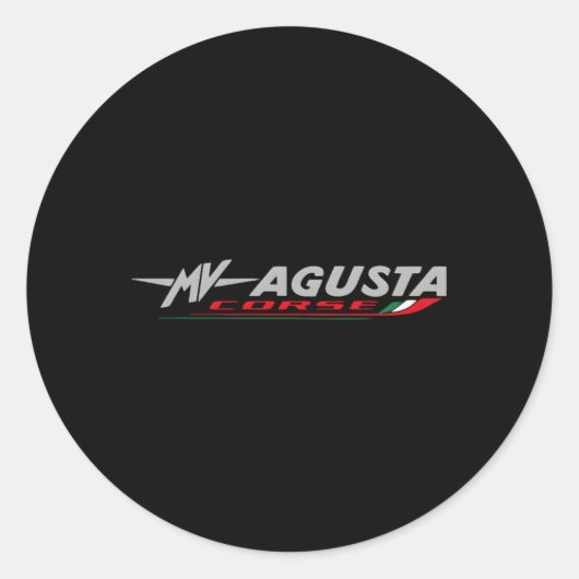 Sticker Rond Motorcycle Mv Agusta (Devant)