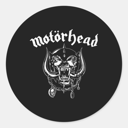 Sticker Rond Motörhead - Ardoise à pointe plate (Devant)