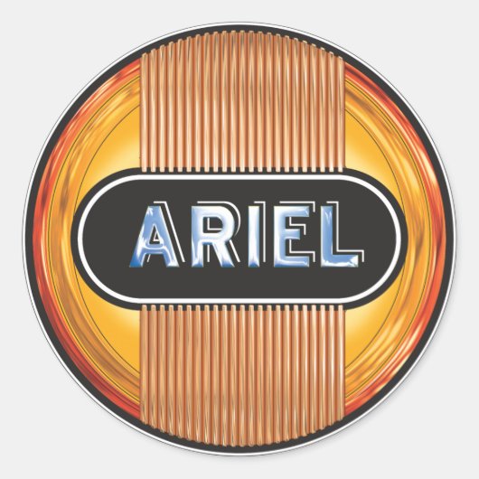 Sticker Rond Motos Ariel (Devant)