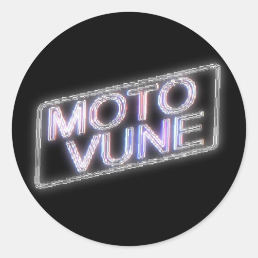 Sticker Rond MOTOVUNE brillant (Devant)