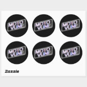 Sticker Rond MOTOVUNE brillant (Feuille)