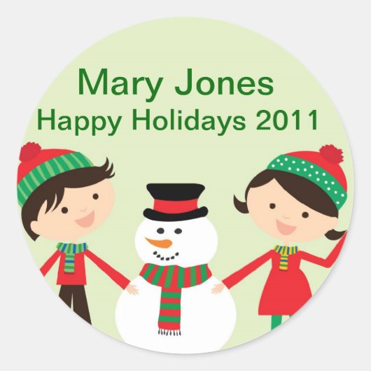 Sticker Rond Mots-Clés Nom De Fête Pour Parties (Devant)