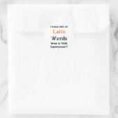 Sticker Rond mots latins (Sac)